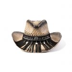 GIANIN SOMBRERO VERANO COWBOY NEGRO PINTADO