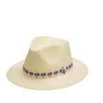 GIANIN SOMBRERO VERANO MUJER CABEZA DE BUEY BLANCO