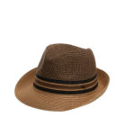 GIANIN SOMBRERO VERANO UNISEX GENTIL MARRÓN JASPEADO