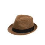 GIANIN SOMBRERO VERANO UNISEX GENTIL CON CINTA MARRÓN