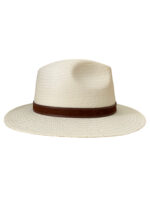 SOMBRERO MUJER Y HOMBRE – BLANCO Y CINTURÓN MARRÓN - Imagen 3