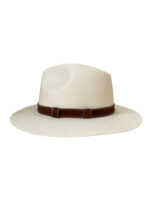 SOMBRERO MUJER Y HOMBRE – BLANCO Y CINTURÓN MARRÓN - Imagen 2