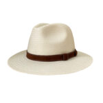 SOMBRERO MUJER Y HOMBRE – BLANCO Y CINTURÓN MARRÓN