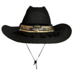 SOMBRERO COWBOY NEGRO BOHO CHIC