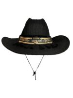 SOMBRERO COWBOY NEGRO BOHO CHIC