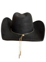SOMBRERO COWBOY NEGRO BRILLANTE - Imagen 2