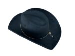 SOMBRERO COWBOY NEGRO BRILLANTES - Imagen 2