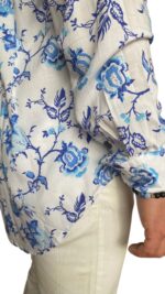 CAMISA HOMBRE FLOR AZUL - Imagen 3