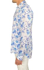 CAMISA HOMBRE FLOR AZUL - Imagen 4